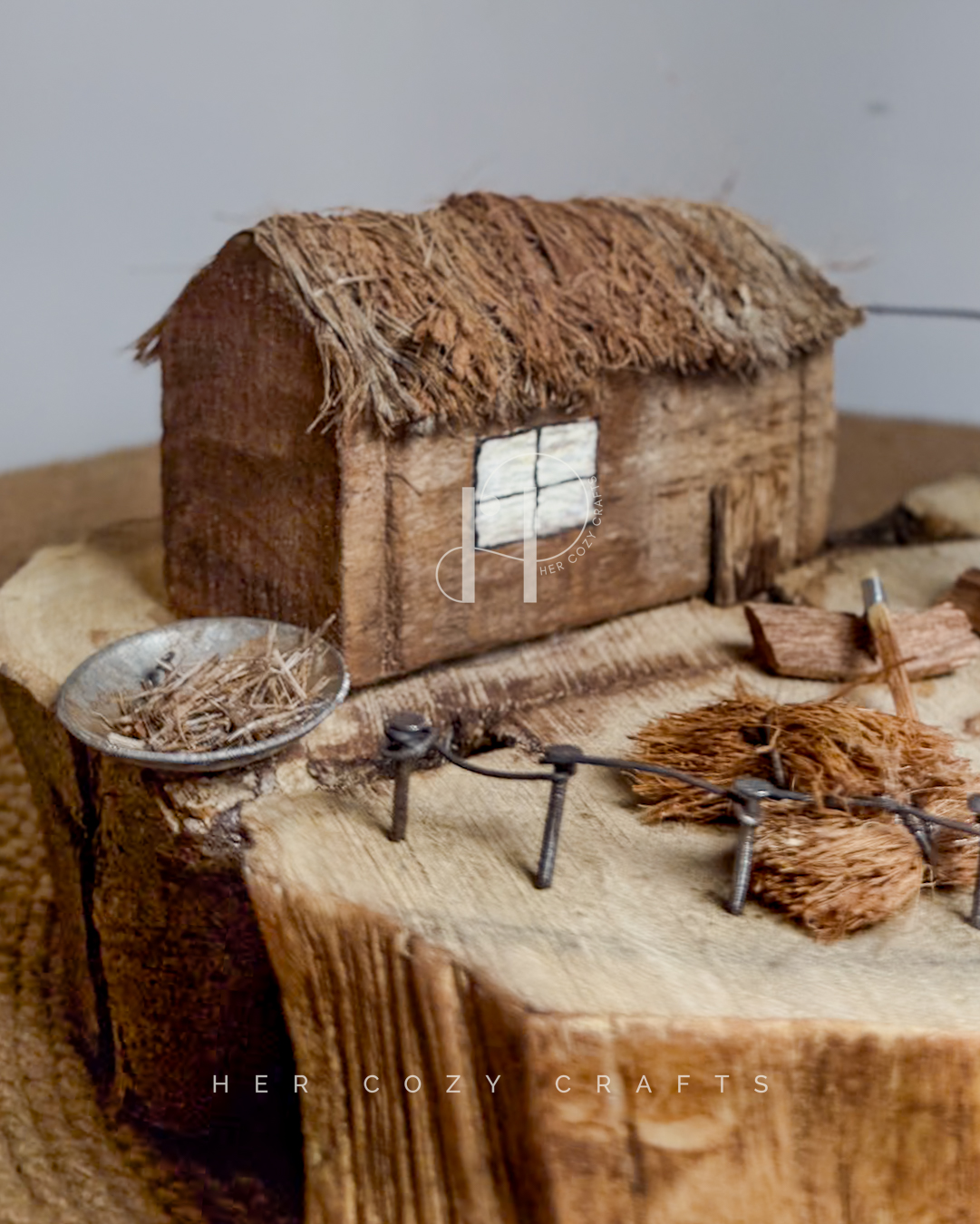 L Shape Yard Lamp - Side reaching stem over village deck - Image 4